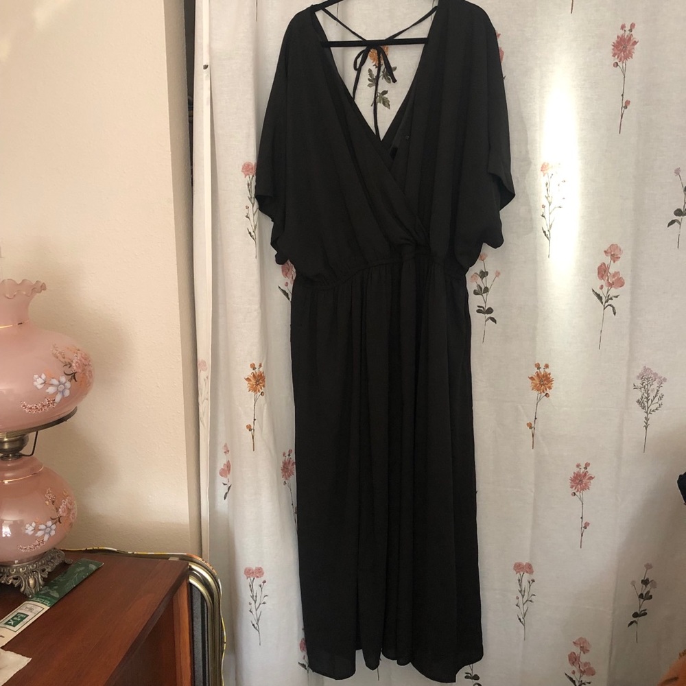 ModCloth Black Wide-Leg Jumpsuit